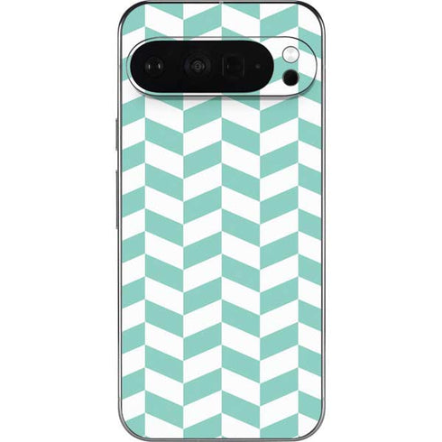 Blue White Chevron Pixel 9 Pro XL Skin